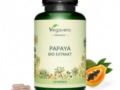 Vegavero Organic Papaya Extract 700 mg, 120 Capsule